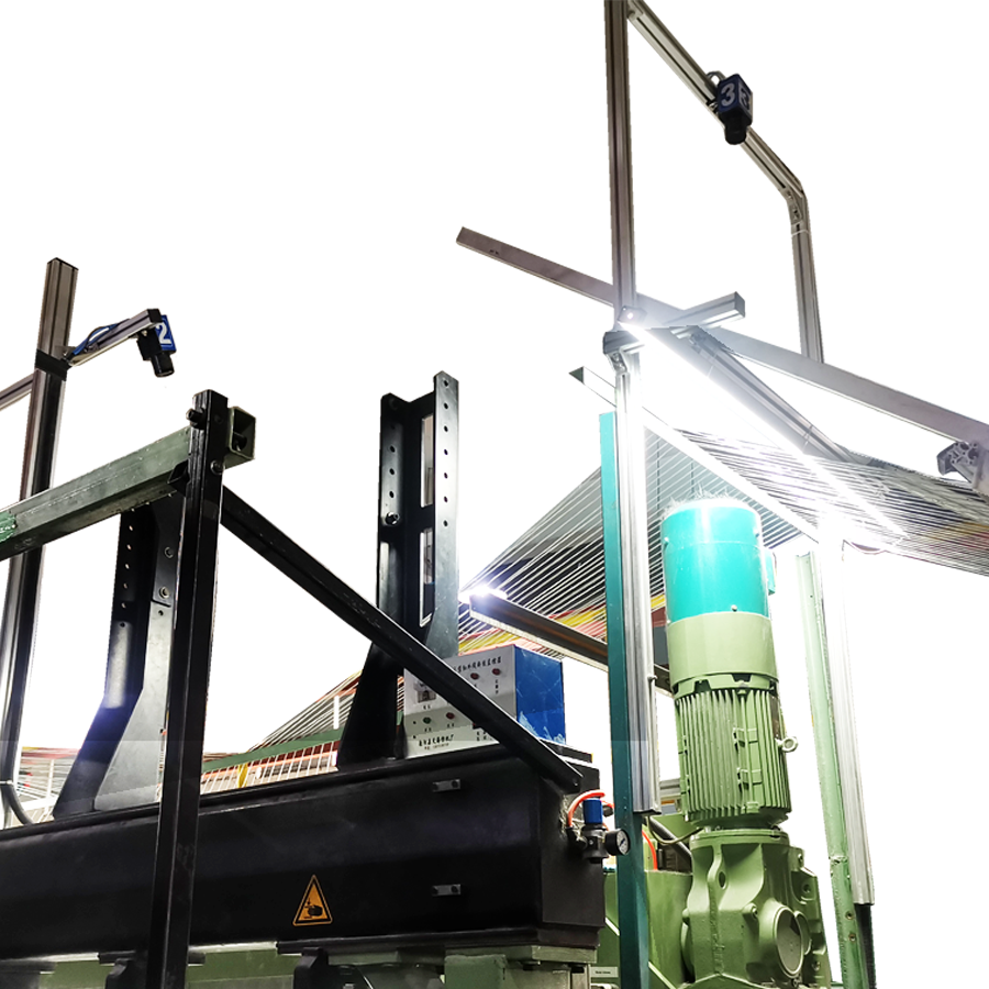 經編機繞輥及斷紗自停檢測系統